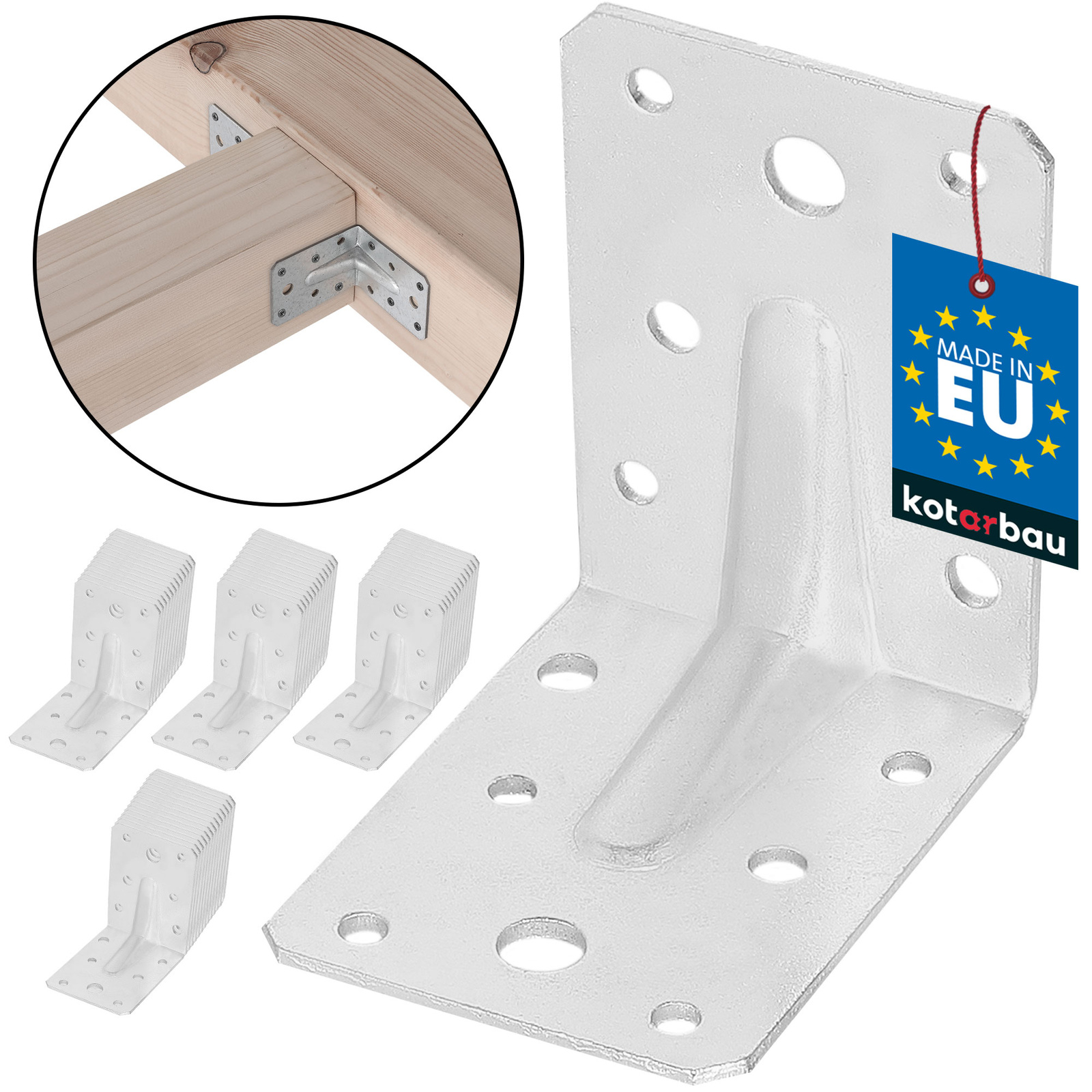 Uholník s prelisom 75x75x55 - 50 ks.