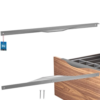 Úchyt nábytkový hliníkový strieborný 416/436 mm