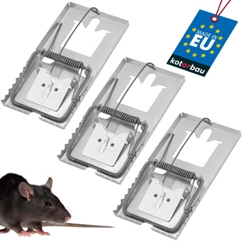 Pasca na potkany kovová pasca na potkany - 3 ks.