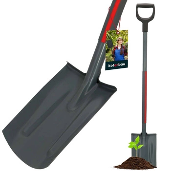 Záhradná lopata rovná oceľová s rukoväťou 120 cm