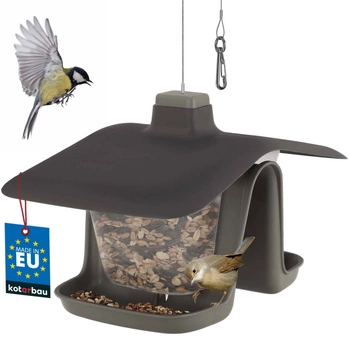 Závesná plastová búdka pre vtáky s lanom