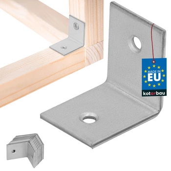 Tesársky uholník nerezový pozinkovaný 30x30x25 mm sada 12 ks.