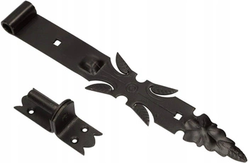 Dekoratívny záves na popruh čierny 400 mm so západkou