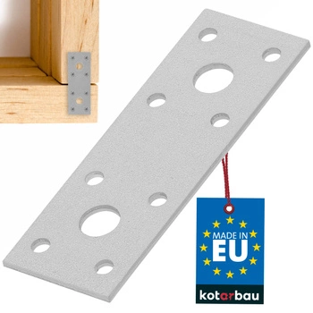 Plochý spojovací perforovaný plech 96x40mm pozinkovaný