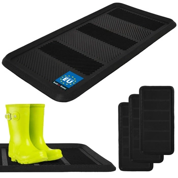 Podložka na mokré topánky čierna 40x80 cm sada 3 ks