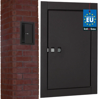 Komínové kontrolné dvierka 13x21cm bronzová oceľ