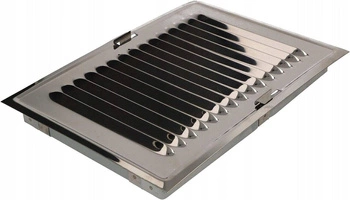 Komínová vetracia mriežka z nehrdzavejúcej ocele 14x21cm