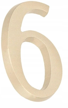 Číslo domu "6" číslo dverí 5 cm satén