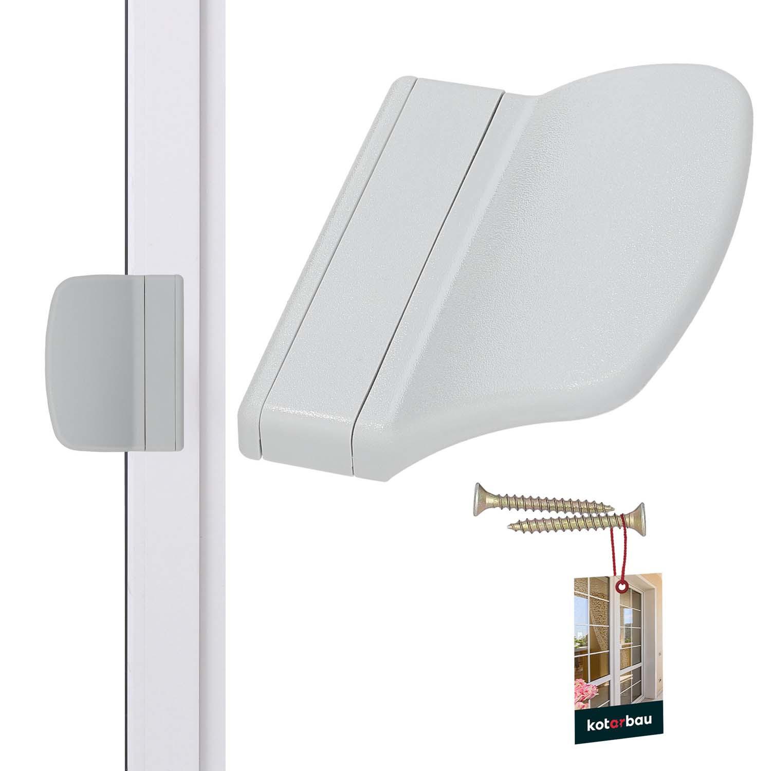 Balkónové madlo popol 70x55 mm