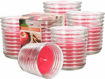 Sada vonných sviečok sklenená nádoba 6 ks