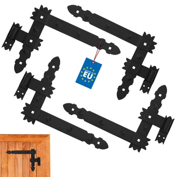 Retro kovaný uhlový záves pre okenice 40x30 cm - 4 ks.