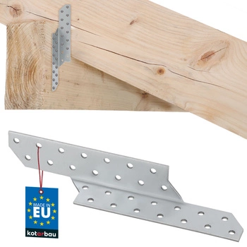 Tesársky spojovací prvok krokvový spojka ľavá 210x35 mm