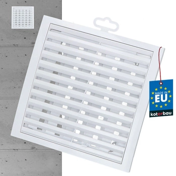 Uzavretá vetracia mriežka so sieťkou 200x200mm