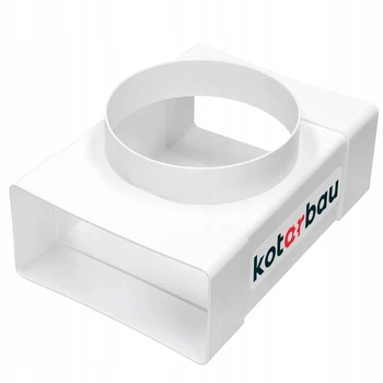 Spojka 120x60 plochý kanál fi 100 mm