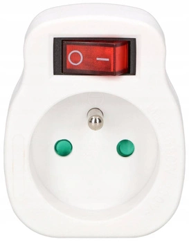 Uzemnený rozdeľovač 1 zásuvka