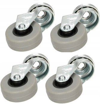 Nábytkové otočné koliesko s ložiskovým otvorom 40 mm - 4 ks.