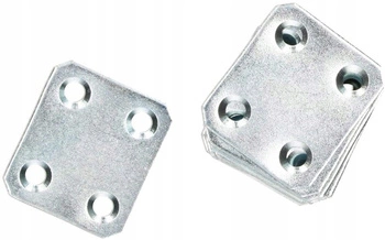 Plochý konektor 34x30 mm nábytok rovný - 50 ks.