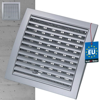 Ventilačná mriežka so sieťkou 190x190mm - Farba saténová