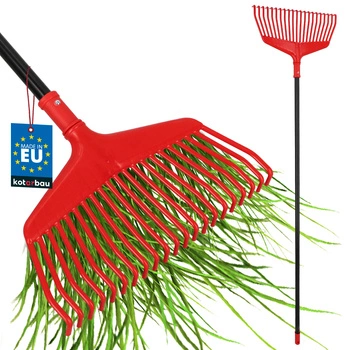 Hrable na lístie, trávu a seno 38 cm s hliníkovou násadou 1,5 m