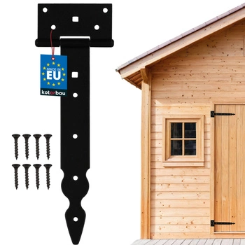 Altánový záves t pre okenicové dvere altánku čierny 250 mm