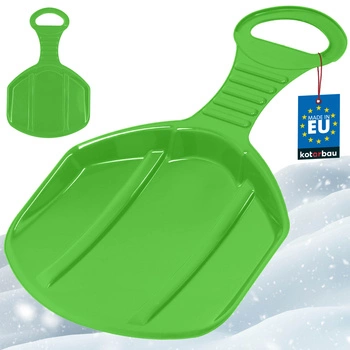 Jablíčko šmykľavka zelené na sánkovanie na snehu sánky