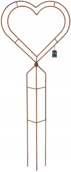 Záhradná figúrka hrdzavé kovové srdce 147