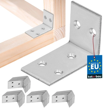 Tesársky uholník nerezový pozinkovaný 30x45x25 mm sada 50 ks.