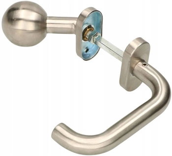 Ľavá kľučka na dverách pevná značka úzkych dverí