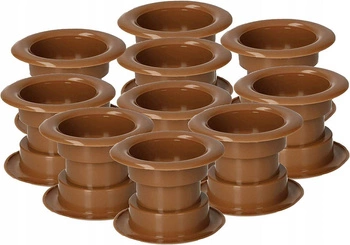 Manžeta pre dvere ventilačná trubica - 10 ks - Farba tmavá béžová