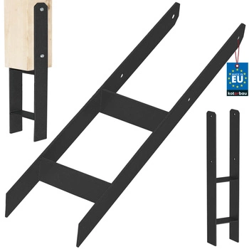 Základňa stĺpika h na zamurovanie pozinkovaná čierna 140 mm