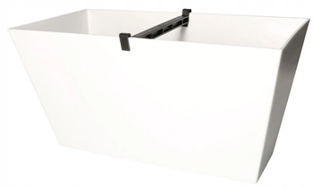 Box na kvetináče 400x216x200 mm biely