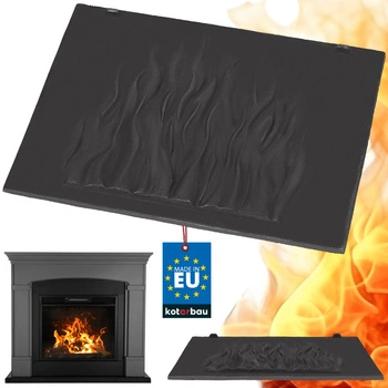 Dvierka krbová zadná liatinová stena do krbových vložiek plamene