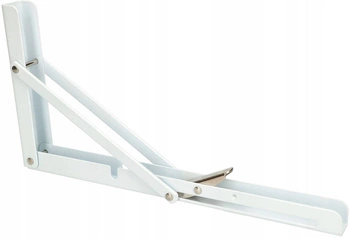 Sklopný policový držiak 300 biely - 2 ks.