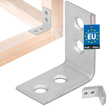 Spojovací tesársky uholník 30x30x17 mm sada 12 ks.