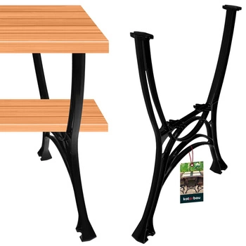 Hliníková noha pre záhradný stôl 49x69 cm