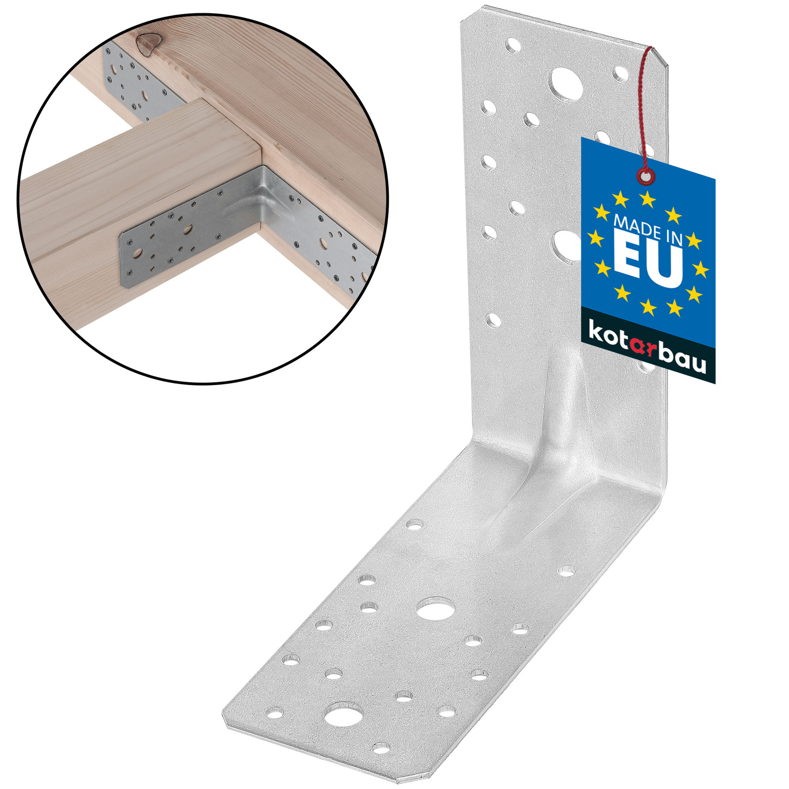 Uholník s prelisom 150x150x65