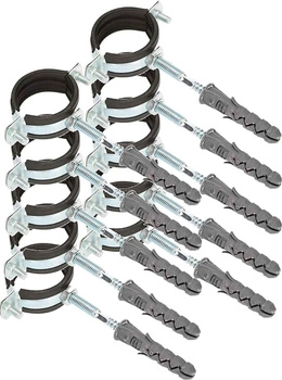 Objímka na rúry 6/4" rukoväť gumové tesnenie - 10 ks.