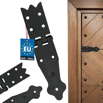 Záves nábytkový skrinkový na okenice bránky altánok oceľový čierny 160 mm