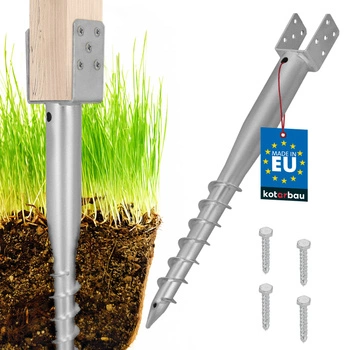 Základňa stĺpa kotva u skrutkovateľná do zeme oceľ 70x700 mm