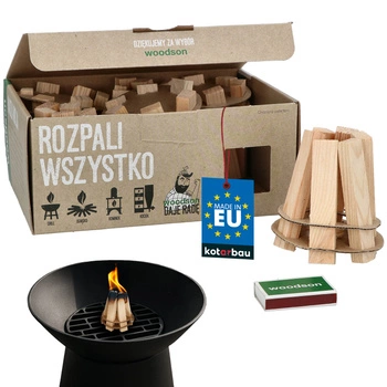 Ekologické podpaľovače na grilovanie sada 6 ks.