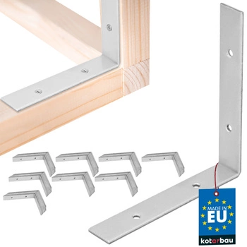 Pozinkovaný tesársky uholník 150x150x25 mm sada 100 ks