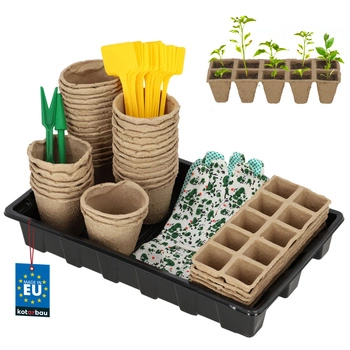 Rašelinové kvetináče pre sadenice sada