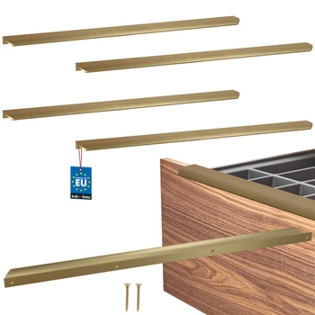 Úchyt nábytkový hliníkový zlatý mat 540/560 mm sada 4 ks.