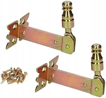 Zámok uzávierka obmedzovač na okenice 68 mm - 2 ks - Farba zlatá