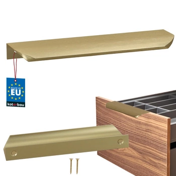 Úchyt nábytkový hliníkový zlatý mat 160/180 mm