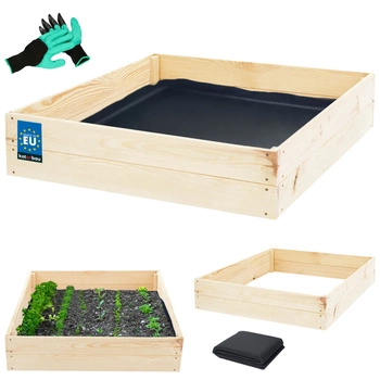 Debnička na zeleninu drevená bylinky pestovanie 120x120x18 cm