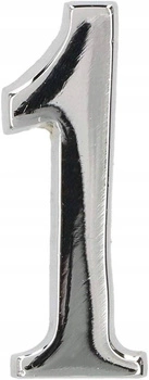 Číslo domu "1" číslo dverí 5 cm chróm