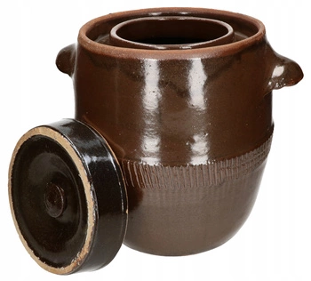 Kameninový sud s vekom hnedý 17 l