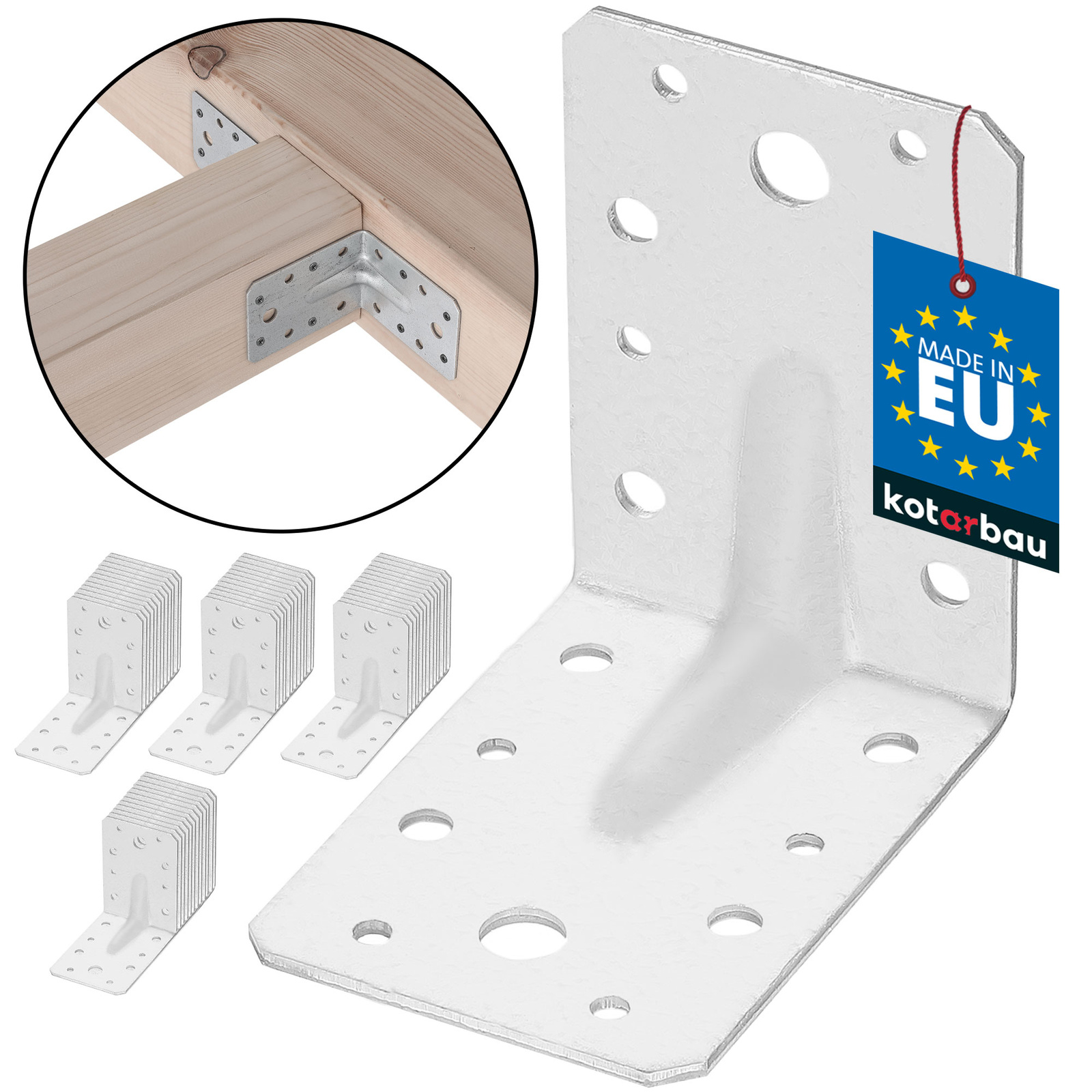 Uholník s prelisom 90x90x65 - 50 ks.