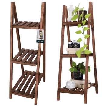 Drevený záhradný záhon pre rastliny terasa hnedá